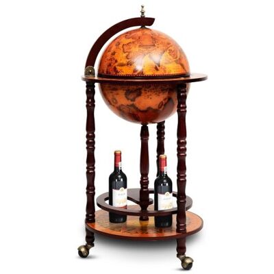 16. Jahrhundert Wood Globe Wine Bar Stand