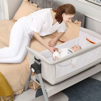Dormeuse bébé portable avec hauteur et angle réglables 2