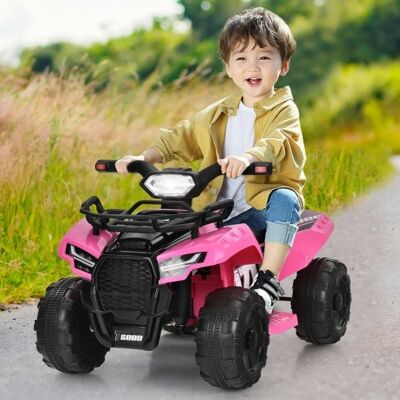 6V Kids ATV Elektrische elektrische Fahrt mit LED-Licht und MP3-Rücken
