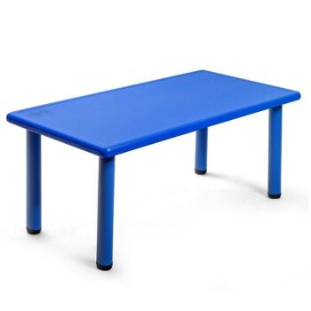 Les enfants apprennent le plastique rectangulaire et la table de jeu bleue 1