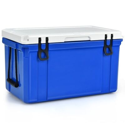 58 Quart-Leckdofter tragbarer Kühler-Eisbox für Camping-Blue