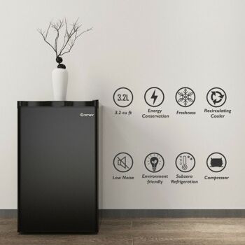 3,2 pi³ Réfrigérateur compact mini dortoir - noir 3