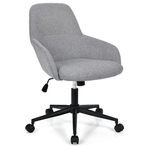 Fabric Home Office Stuhl mit rockiger Backres-Grau