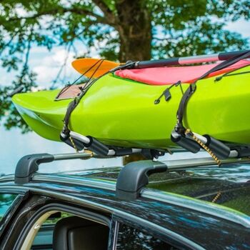 Plier J Bar Kayak Toit Rack Universel Kayak Rack pour Canoë Surfboard 1