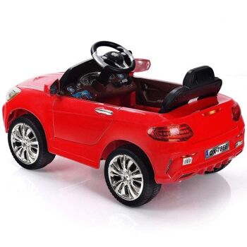 Voiture d'équitation de lumières LED alimentées par batterie à télécommande pour enfants 6V 2