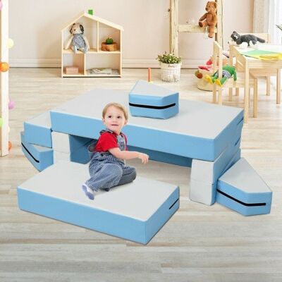 4-in-1-Crawl-Aufstiegschaumformen Kleinkinder Kids Playset-Blue