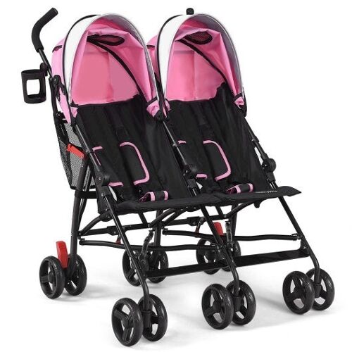 Faltbares Zwillingsbaby-Doppelwagen Ultraleichter Regenschirm Kinderstillsteiger