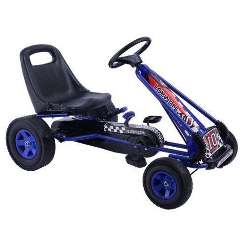 4 Räder Kinder fahren auf Pedal-Bike Go Kart Racer Car Outdoor Spielzeugblau