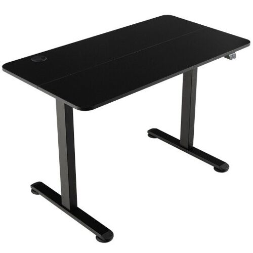 Electric stehender Schreibtisch Einstellbarer Stand Up Computer Desk Anti-Kollision-Schwarz