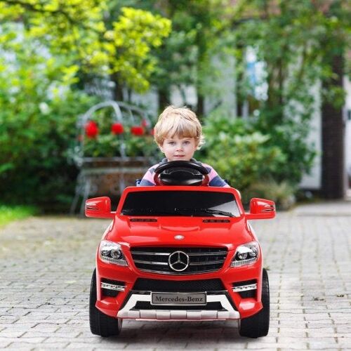 6V Mercedes Benz Kinder fahren mit MP3+RC-Red mit dem Auto