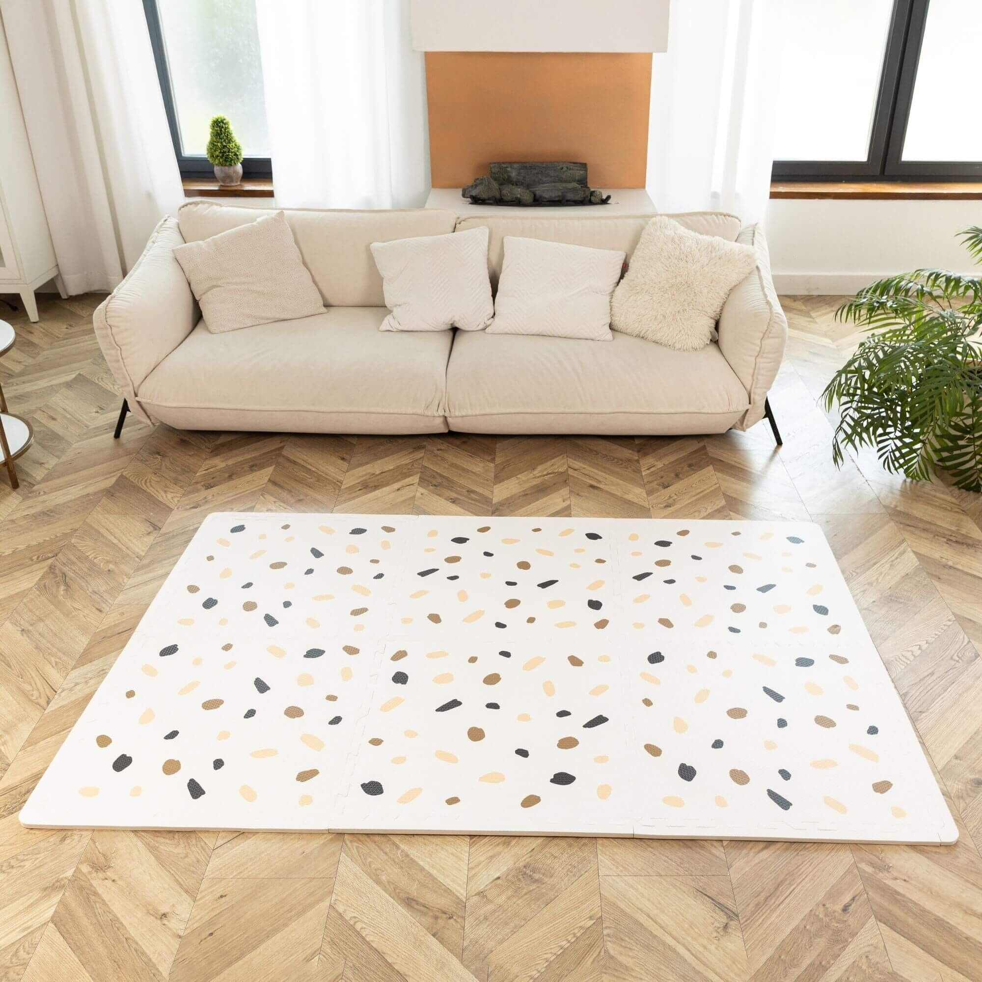 Hakuna Matte große Puzzlematte für Baby «Konfetti» 1,8 x 1,2 m