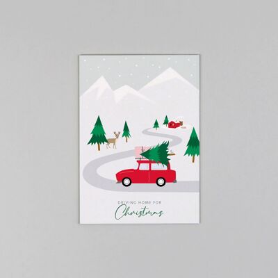 Carte postale en carton pulpe de bois Chris Car