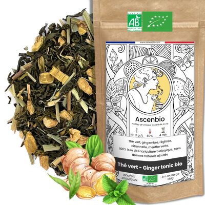 Green tea - Organic ginger tonic