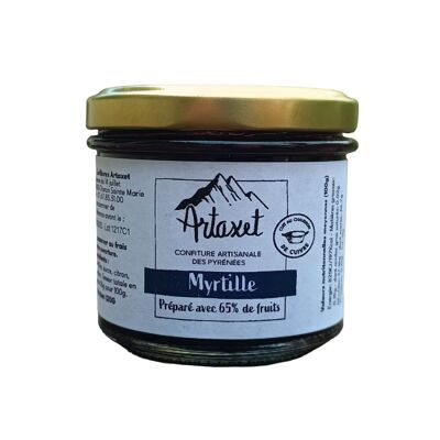 Confitures EXTRA de myrtille sauvage 120G - 65%de fruits