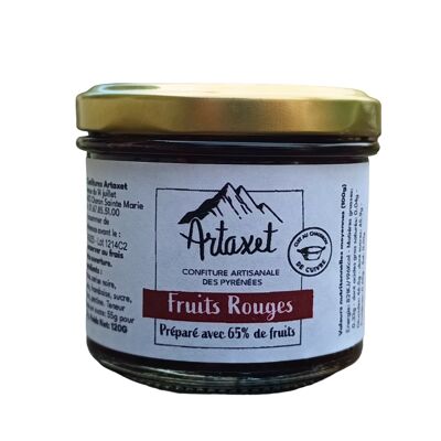 Confiture EXTRA aux 4 fruits rouges 120G - 65%de fruits