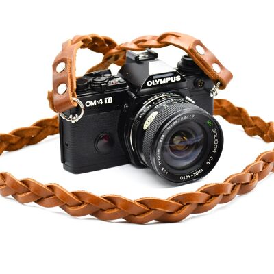 Full Braided Leather Camera Strap