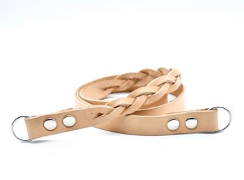 Bracelet Cuir Semi Tressé 1,5cm 9