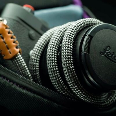 Chessboard Rope Camera strap 100cm with Leather endings