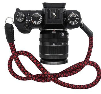 Sangle d'appareil photo en corde serpent 100 cm avec extrémités en cuir 8