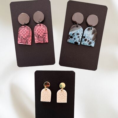 Craft: 3 pairs of Window Shaped Earrings