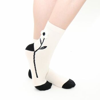 IRIS - La chaussette en coton pur - Parfait pour Fête des Mères 2024 1