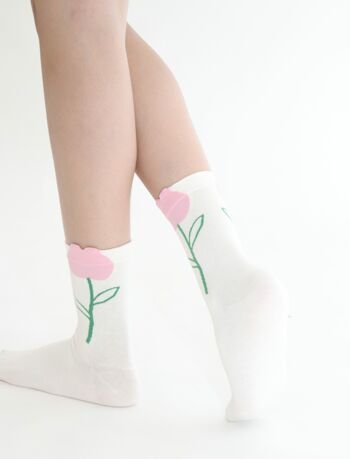 ROSE - La chaussette en coton pur 3