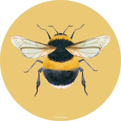 Wandaufkleber ⌀30cm - Biene