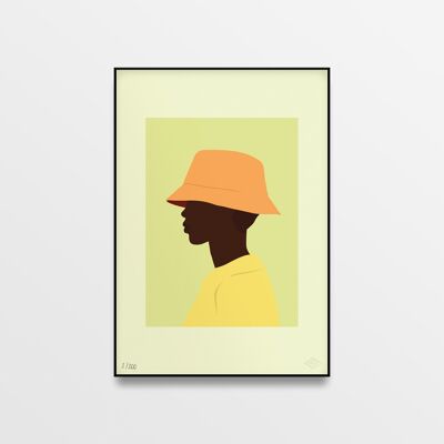 Poster „Orange Bucket, Limited Edition“ – 30x40cm