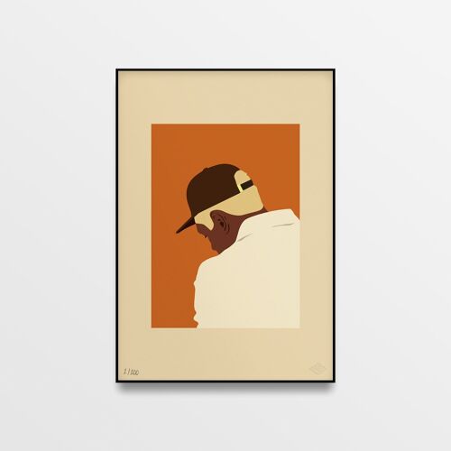 Affiche "Brown Cap, Limited Edition" - 30x40cm