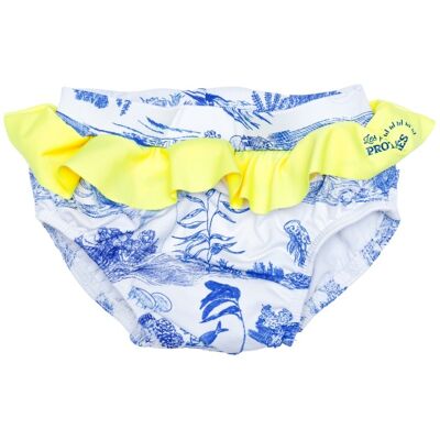 Romy baby's UV protection diaper with ruffles