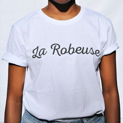 Camiseta con el lema "La Robeuse"