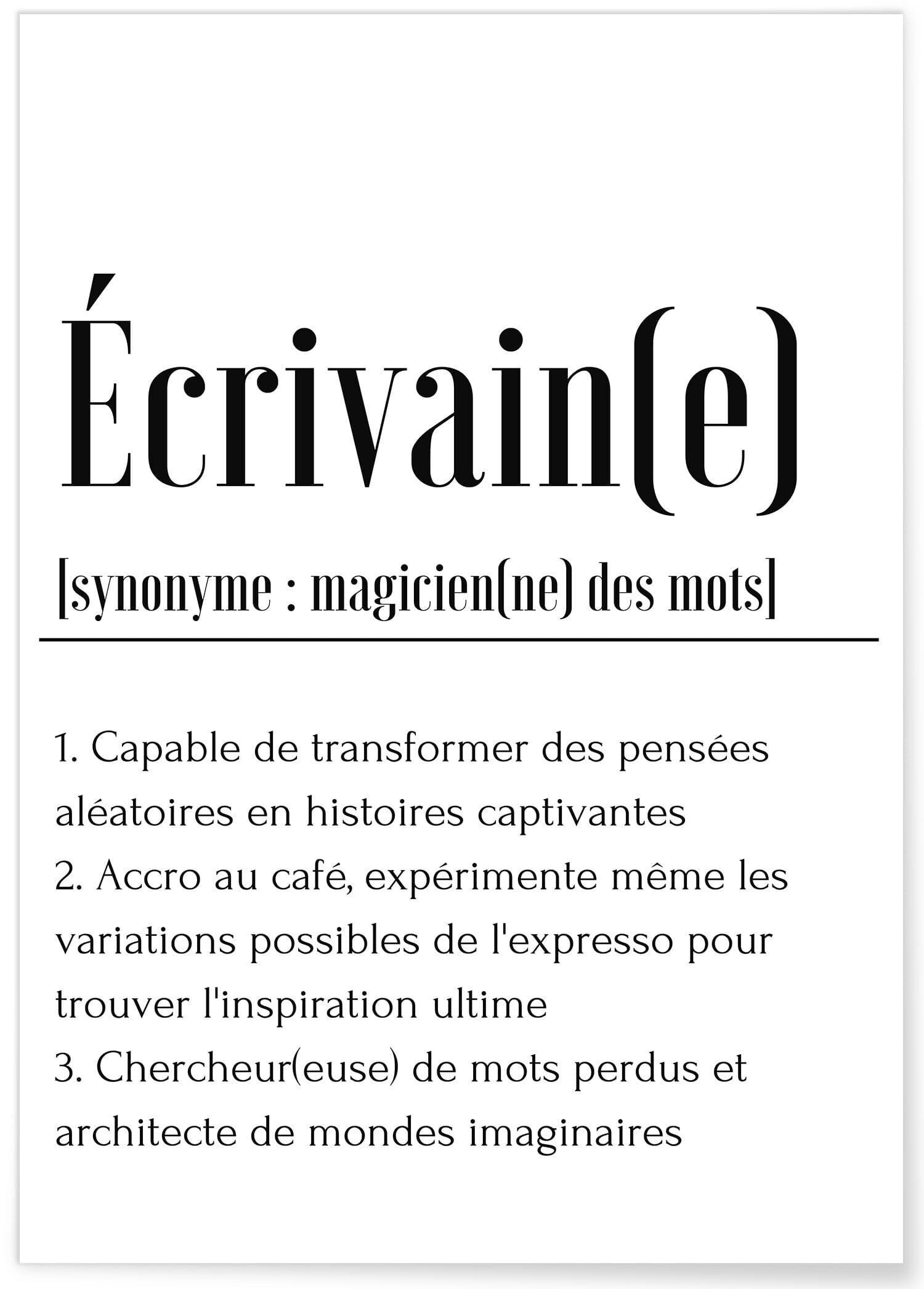 Poster Definizione Scrittore