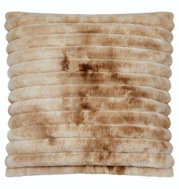 Coussin rayé tendance_Toffee 1