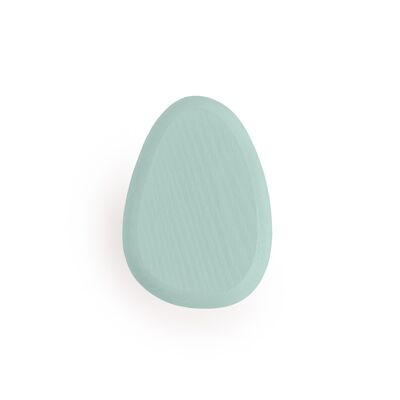 Gancho de pared verde menta DROP | de madera