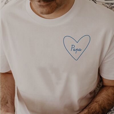 Camiseta blanca hombre "Mi Corazón"