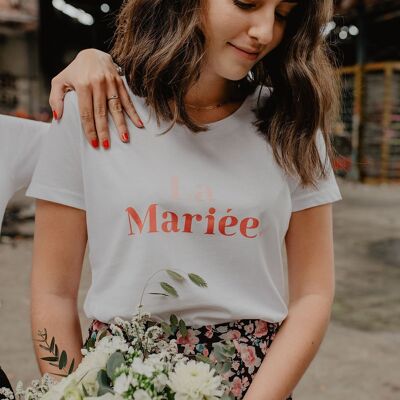 Women's White T-Shirt The Bride