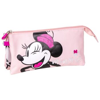 Trousse Minnie -3 compartiments - Avec fermeture éclair 1