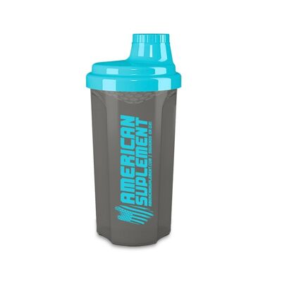 AS AMERICAN SUPPLEMENT | Shaker - Blender | 500ml capacity | Airtight and Light | With Anti-lumps Grid and Double Stopper | Ideal for Mixing Protein Shakes