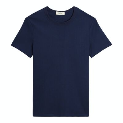 T-shirt 100% Coton Biologique - Manches courtes Homme - Marine