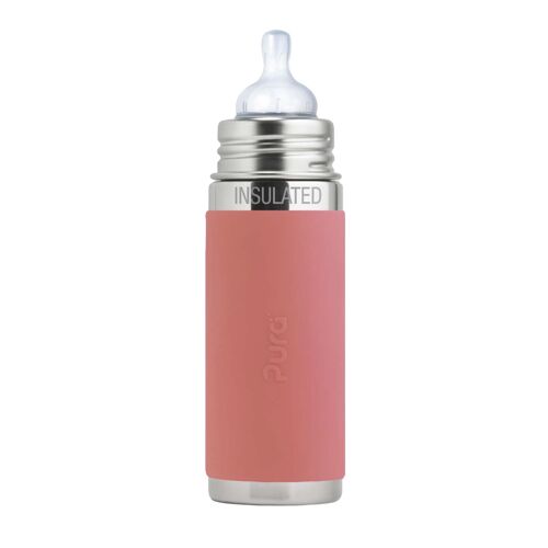 PURA KIKI INSULATED INFANT BOTTLE 260 ML / ROSE