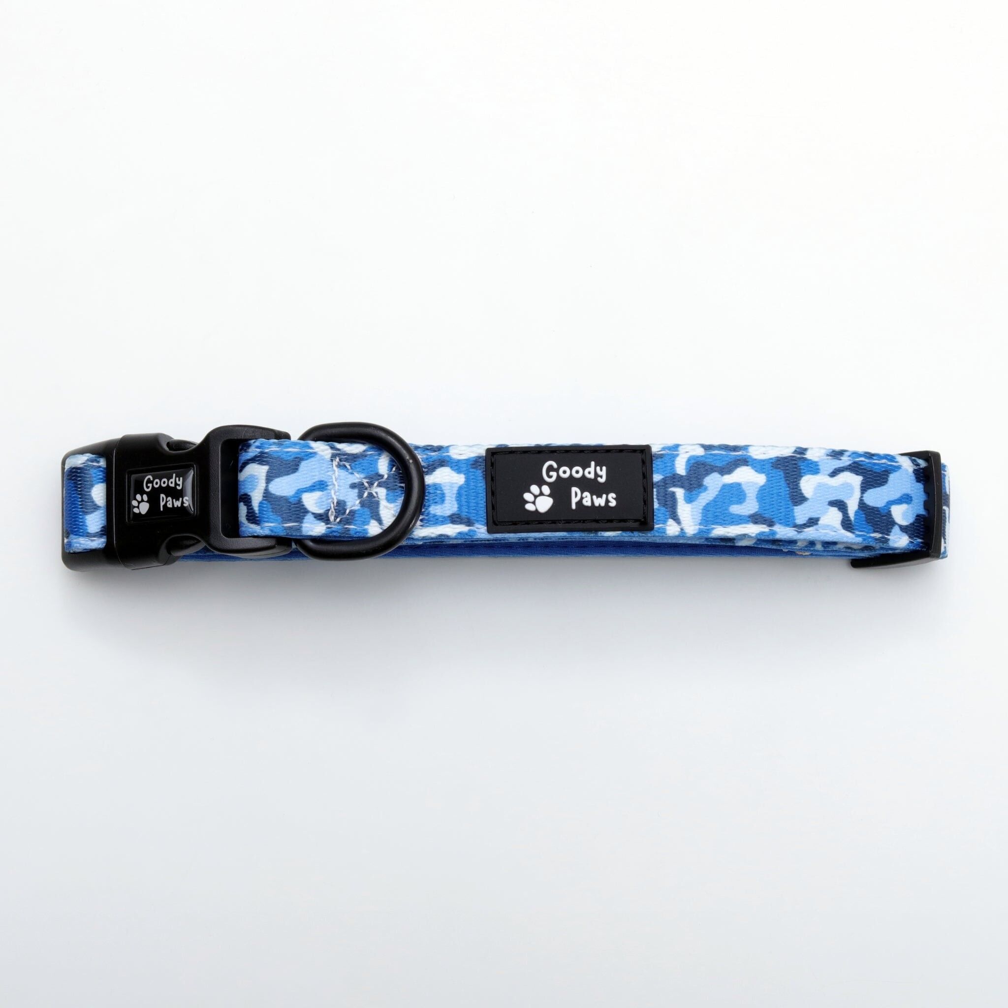 Blue camo shop dog collar