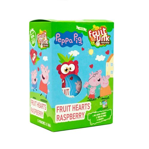 Peppa pig Fruithearts raspberry 5-pack
