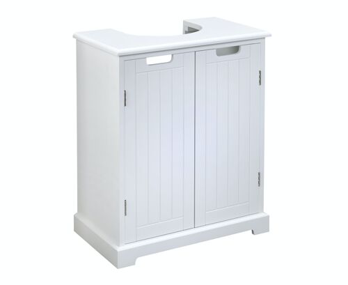 Fully Assembled Under Basin Bathroom Sink Cabinet in White
