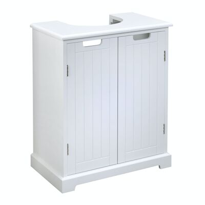Vollständig montierter Badezimmer-Waschtischunterschrank in Weiß