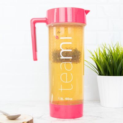 TEAMI BLENDS | Lifestyle Pitcher | Jug 1.8 Liters | DETOX | FRUIT WATER | TEA AND MORE | Pink