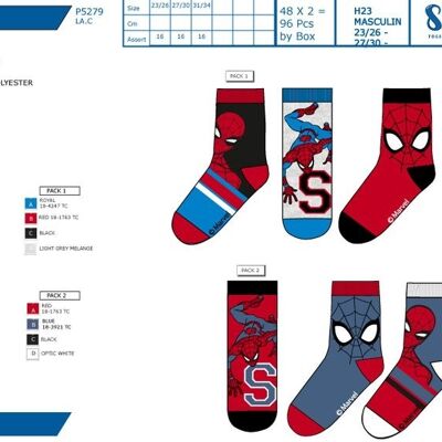 PACK 3 CHAUSSETTES SPIDERMAN