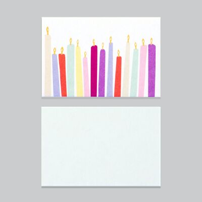 Minikarte »Geburtstagskerzen«