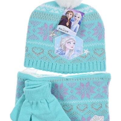 PACK SET 3 PCES BONNET & COL & GANTS FROZEN