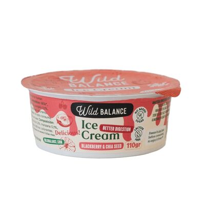 Frozen yogurt with natural prebiotics Blackberry flavor with chia seeds 110g