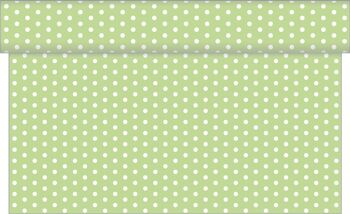 Chemin de table Iris vert clair en Linclass® Airlaid 40cm x 24 m, 1 pièce